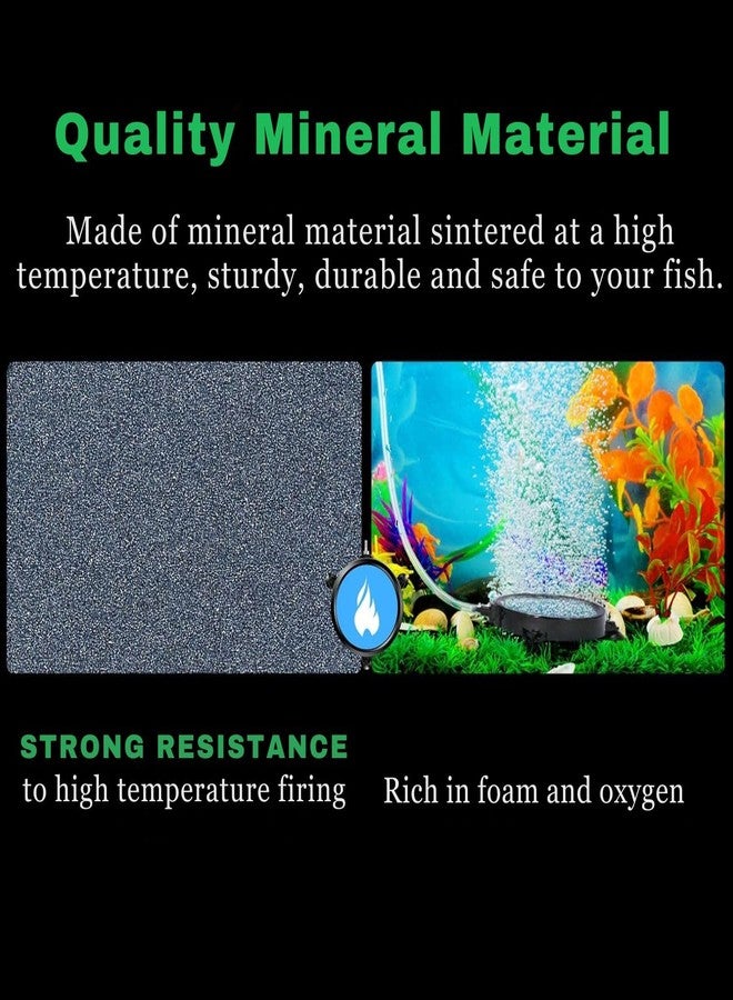 موزع فقاعات هواء قرصي أسود من VAYINATO® مقاس 4 بوصات مع أكواب شفط شفافة لقاعدة حوض السمك (المحرك غير مشمول) مضخة زراعة مائية وأحجار تهوية سيراميكية من Petzlifeworld - Image 5